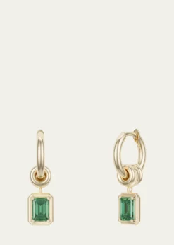 Spinelli KilcollinZahra Hoop Earrings with Emeralds