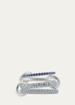 Spinelli KilcollinIris Sterling Silver 4-Link Gemstone Ring