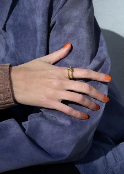 Spinelli Kilcollin18K Yellow Gold Sonny 3 Link Ring