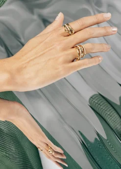 Spinelli Kilcollin18K Yellow Gold Sonny 3 Link Ring
