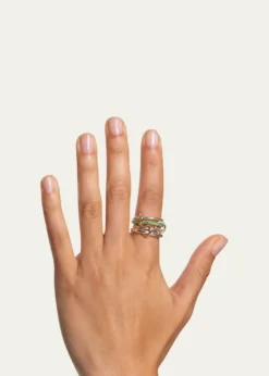 Spinelli KilcollinNimbus Silver and Gold Emerald Ring