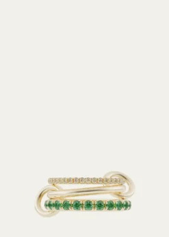 Spinelli KilcollinNorah 18K Yellow Gold Diamond and Emerald Ring