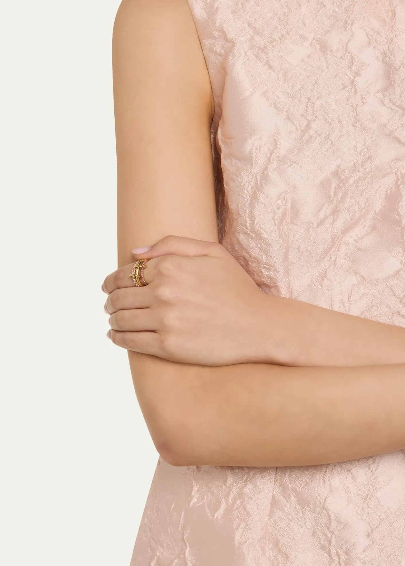 Spinelli KilcollinNorah Rose 18K Yellow Gold Pink Sapphire Ring