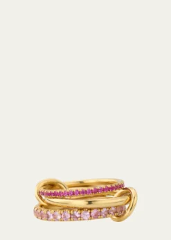 Spinelli KilcollinNorah Rose 18K Yellow Gold Pink Sapphire Ring