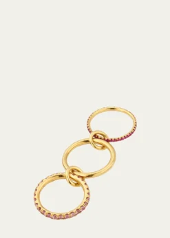 Spinelli KilcollinNorah Rose 18K Yellow Gold Pink Sapphire Ring
