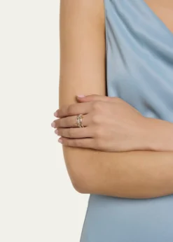 Spinelli KilcollinPetunia 3-Band Stacked Ring with Diamonds