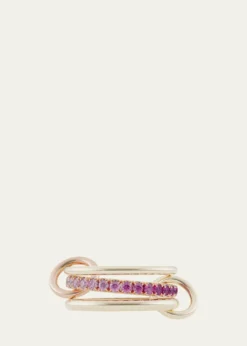 Spinelli KilcollinPetunia 18K Gold Pink Ombre Sapphire Ring