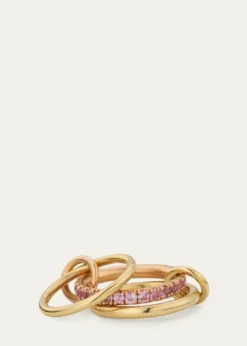 Spinelli KilcollinPetunia 18K Gold Pink Ombre Sapphire Ring