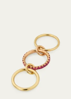 Spinelli KilcollinPetunia 18K Gold Pink Ombre Sapphire Ring