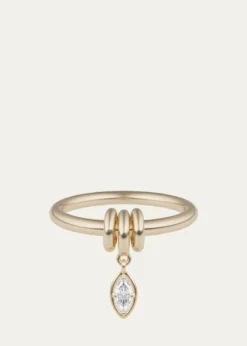 Spinelli KilcollinPia Marquise Diamond Yellow Gold Ring