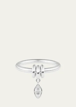 Spinelli KilcollinPia Marquise Diamond Sterling Silver Ring