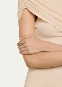 Spinelli KilcollinVenus 18K Yellow Gold 5-Link Ring with Diamonds