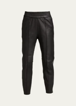 SPRWMNHigh-Waist Leather Joggers