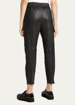 SPRWMNHigh-Waist Leather Joggers