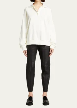 SPRWMNHigh-Waist Leather Joggers