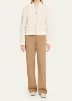 SPRWMNLeather Classic Bomber Jacket