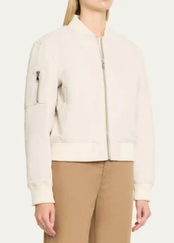 SPRWMNLeather Classic Bomber Jacket