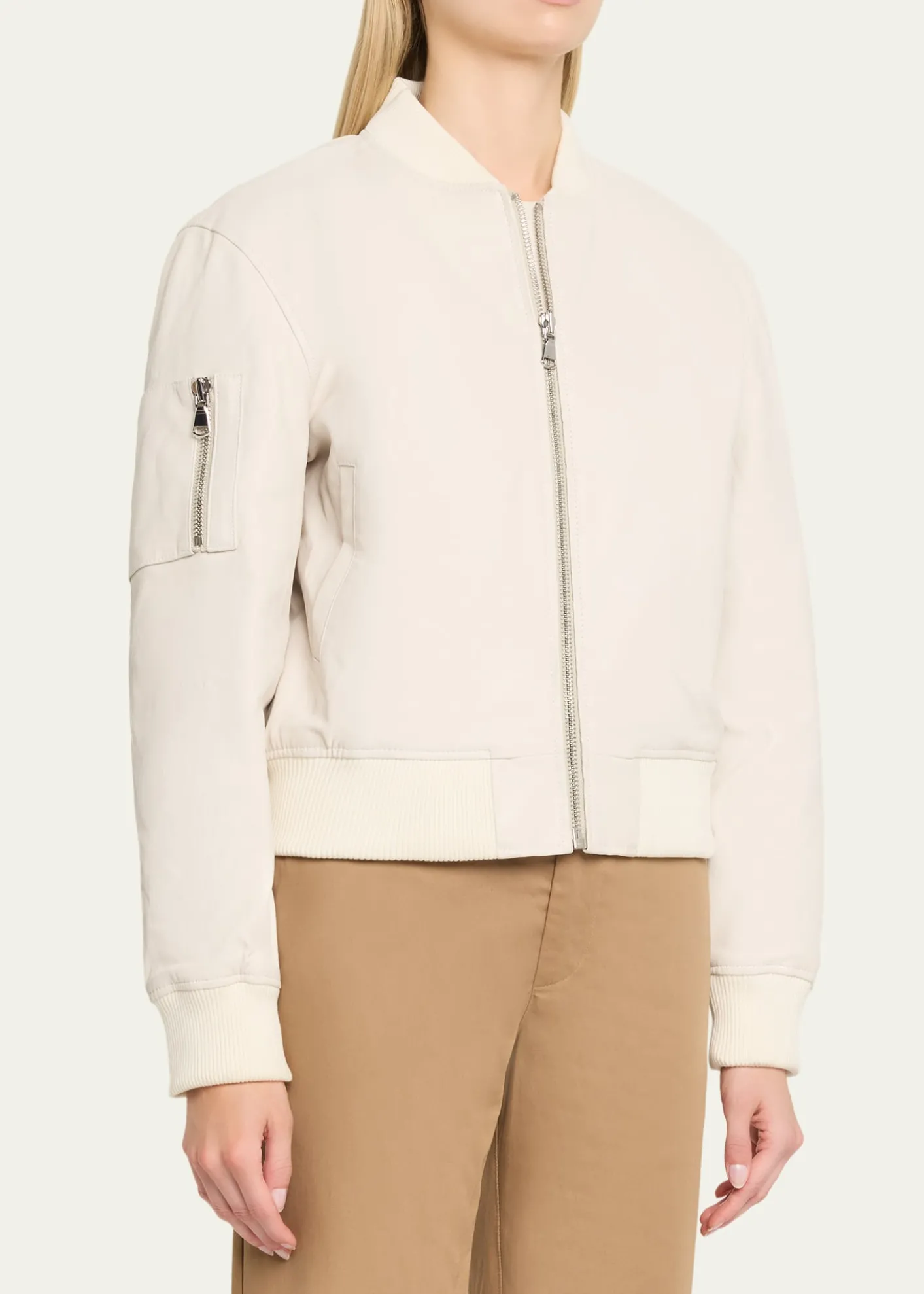 SPRWMNLeather Classic Bomber Jacket