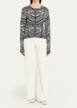SPRWMNLeopard Cashmere Baby Cardigan