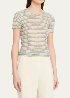 SPRWMNMulti-Striped Crewneck Baby Tee