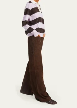 SPRWMNStriped Cashmere Polo Sweater
