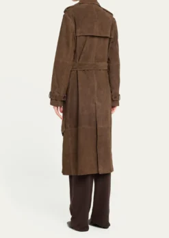 SPRWMNSuede Belted Trench Coat