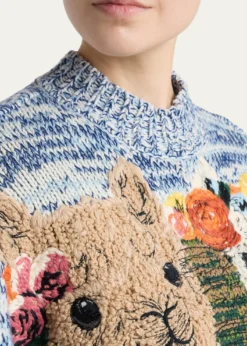 Stella McCartneyAlpaca Jacquard Crewneck Sweater