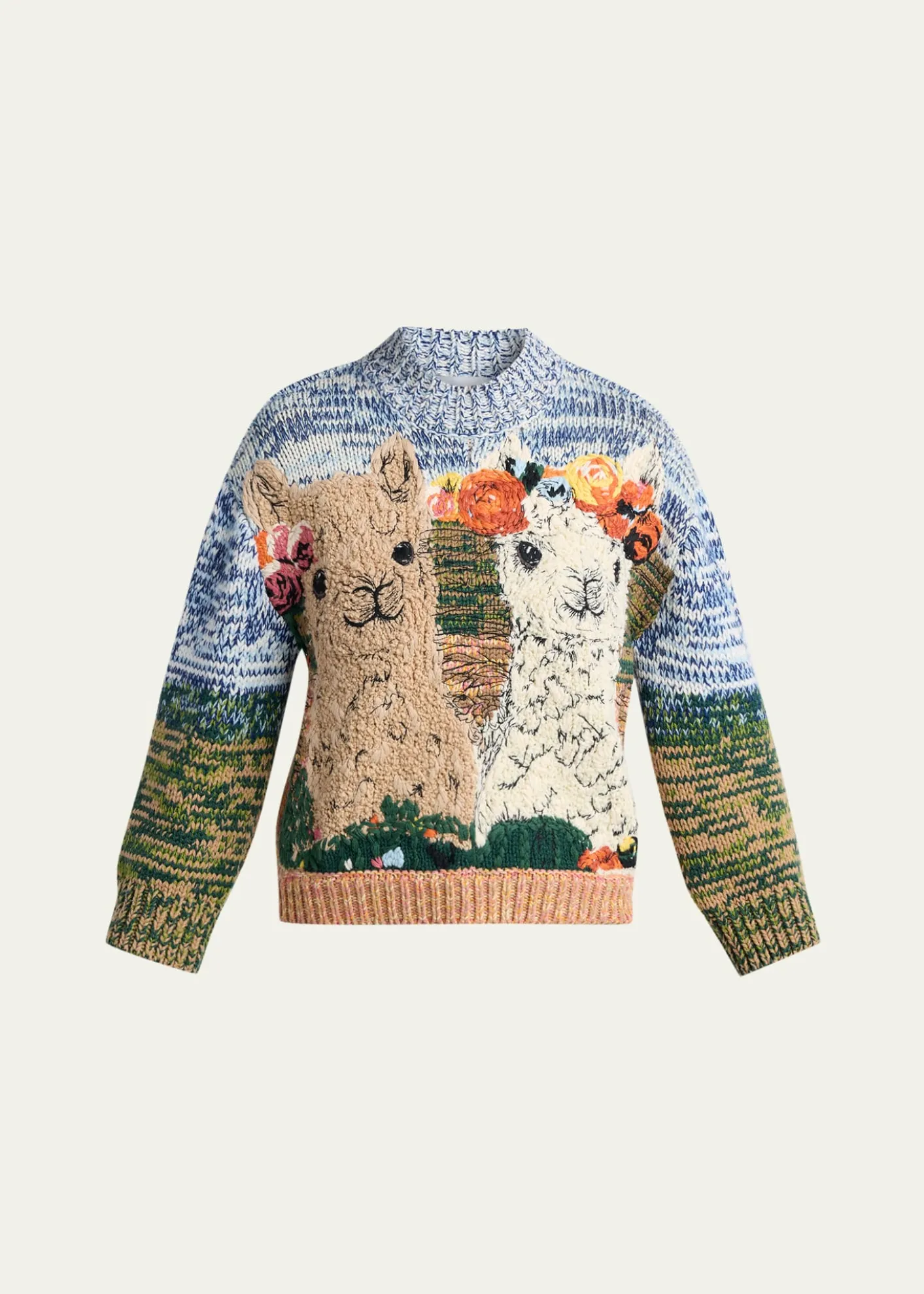 Stella McCartneyAlpaca Jacquard Crewneck Sweater