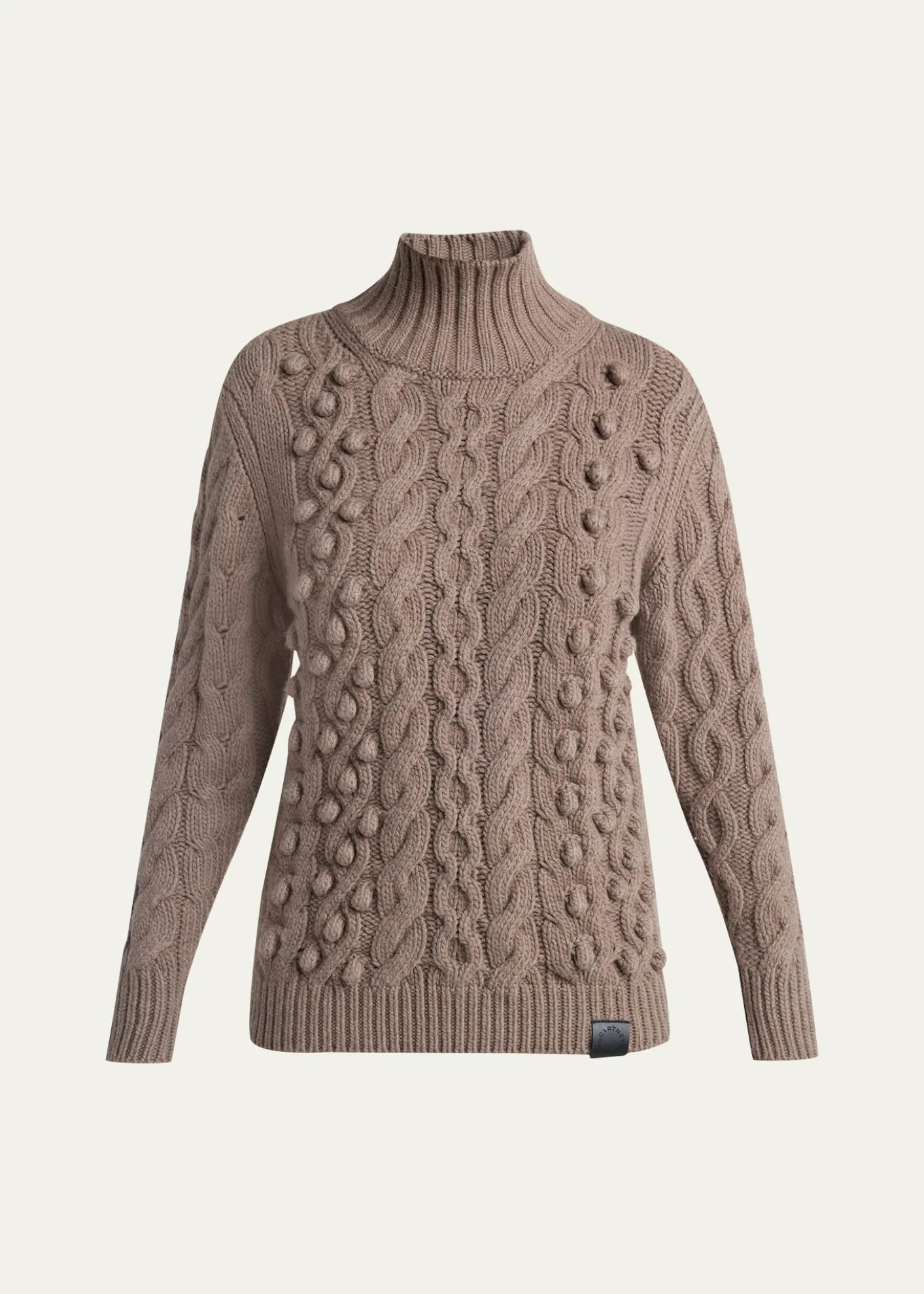 Stella McCartneyBobble Cable Knit Turtleneck Sweater