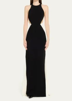 Stella McCartneyColorblock Body-Con Maxi-Dress