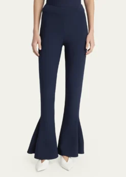 Stella McCartneyCompact Knit Peplum Flare Pants