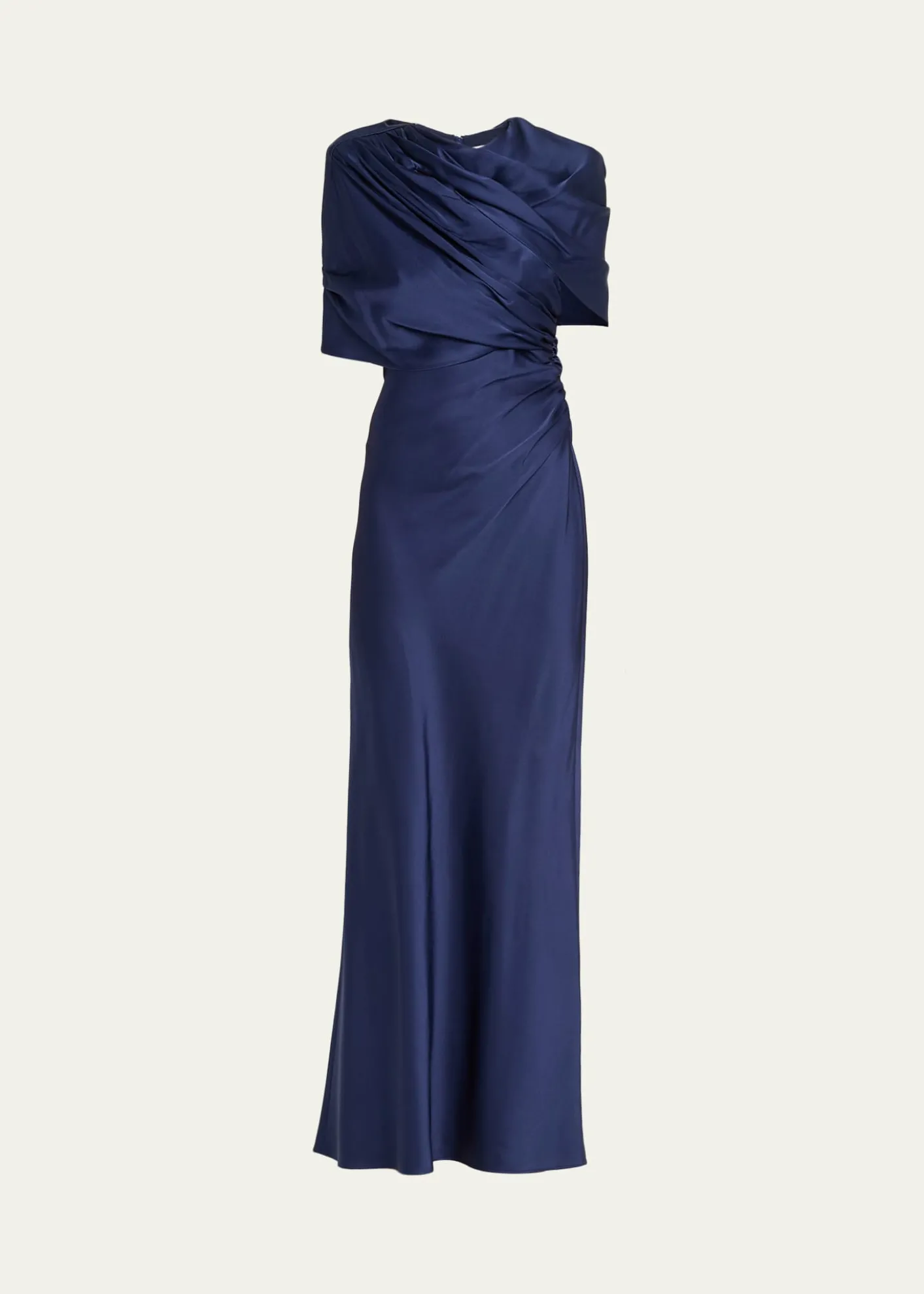 Stella McCartneyDraped Capelet Satin Gown