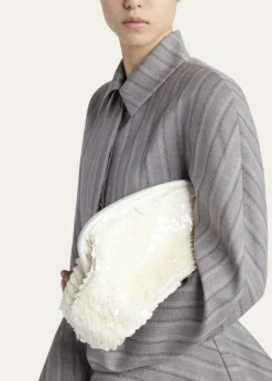 Stella McCartneyFalabella Sequin Soft Clutch Bag