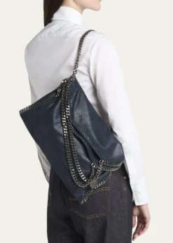 Stella McCartneyFalabella Shaggy Deer 3-Chain Tote Bag with Silver Hardware