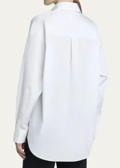 Stella McCartneyFlower Embroidered Cotton Poplin Button-Down Shirt