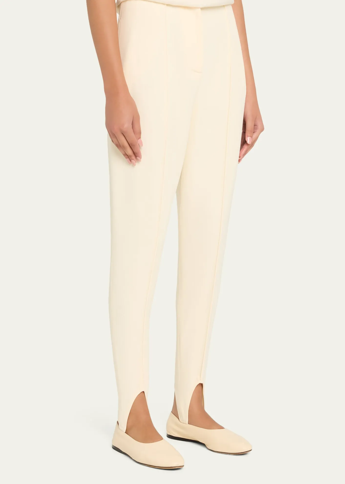 Stella McCartneyHigh-Rise Jersey Stirrup Leggings