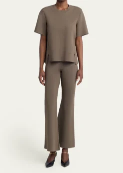 Stella McCartneyIconic Compact Knit Short-Sleeve Top