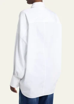 Stella McCartneyLace-Paneled Poplin Button-Down Shirt