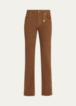 Stella McCartneyMid-Rise Cotton Corduroy Kickflare-Leg Pants