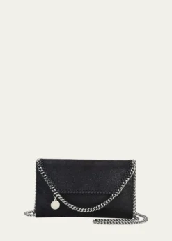 Stella McCartneyMini Falabella Shaggy Deer Wallet on Chain