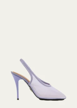 Stella McCartney103mm Mesh Slingback Pumps
