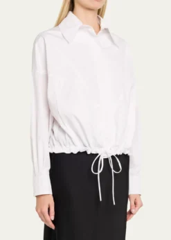 Stella McCartneyPoplin Sporty Bomber Jacket
