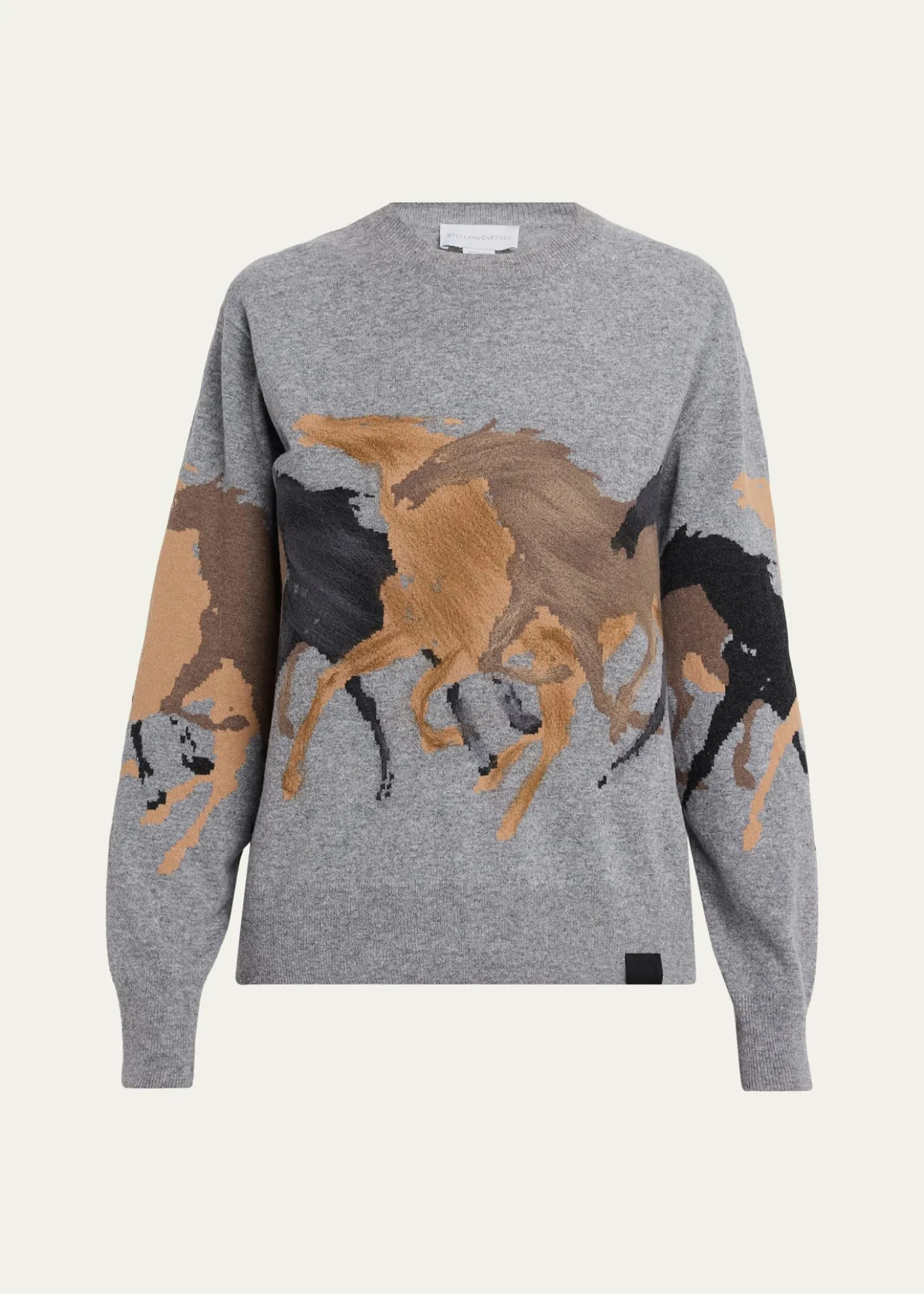 Stella McCartneyRacing Horses Crewneck Sweater