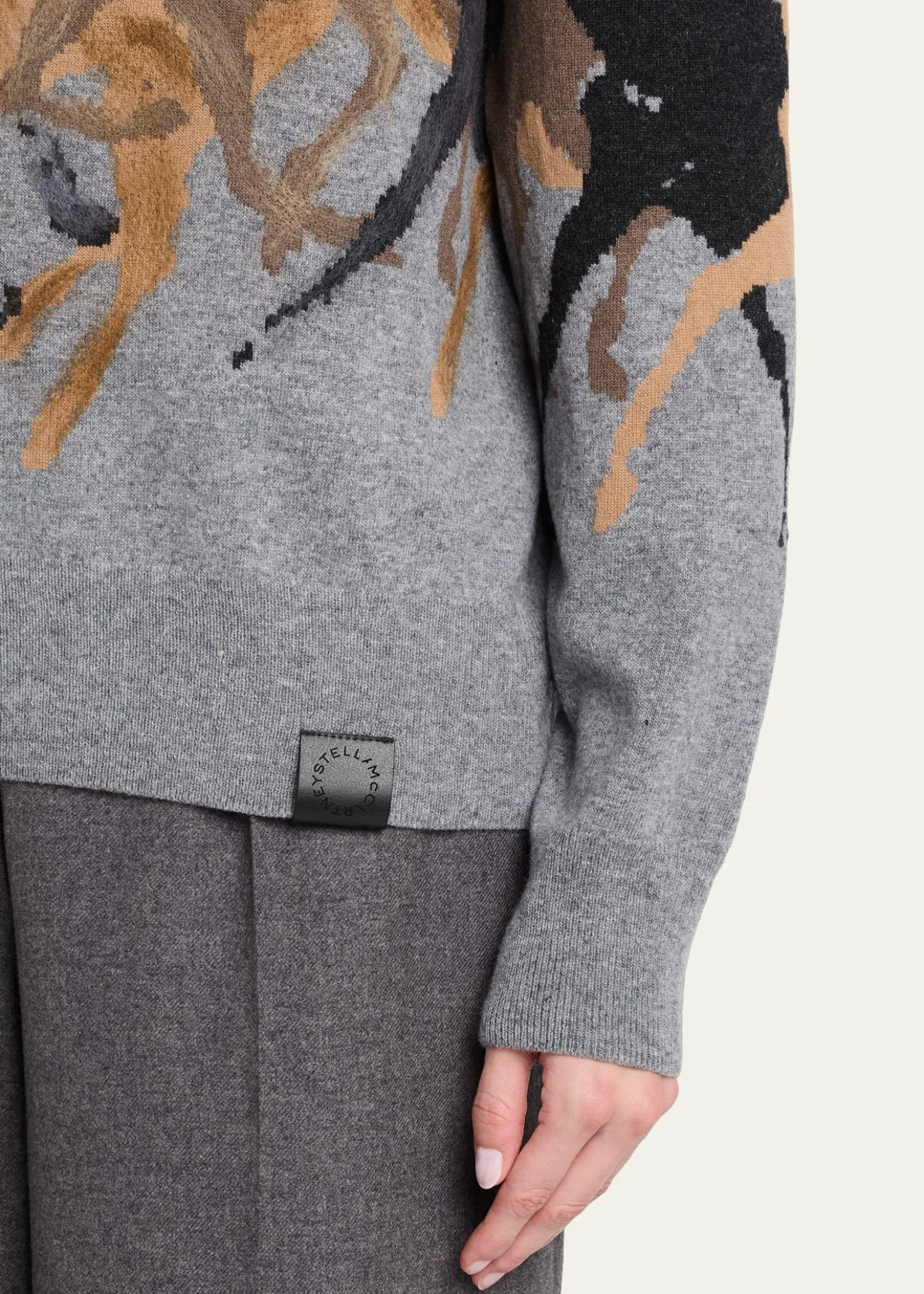 Stella McCartneyRacing Horses Crewneck Sweater