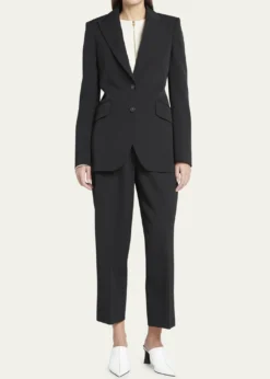 Stella McCartneySingle-Breasted Fitted Wool-Blend Blazer