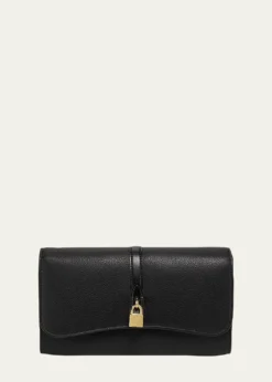 Stella McCartneyStella Ryder Embossed Grainy Eco Vegan Leather Wallet with Strap