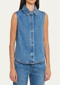 Still HereEmma Sleeveless Denim Top