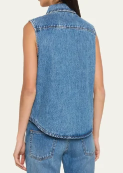 Still HereEmma Sleeveless Denim Top