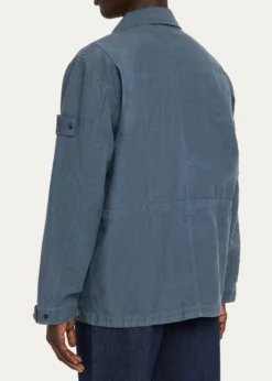 Stone IslandMen's Ghost Linen-Blend Field Jacket