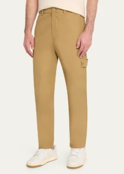 Stone IslandGhost Cotton Mid-Rise Straight-Leg Pants
